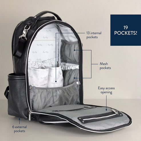 Boss Plus™ Backpack Diaper Bag - Noir