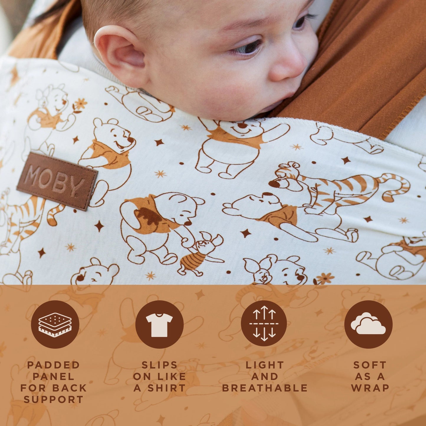Moby Easy Wrap - Winnie the Pooh