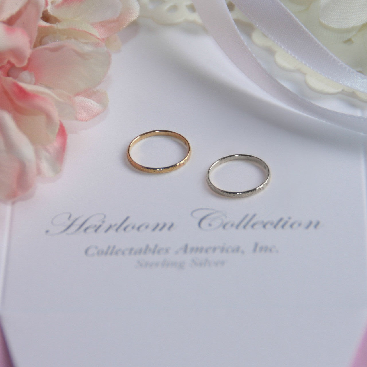 Infant Ring w/White or Yellow Gold Finish