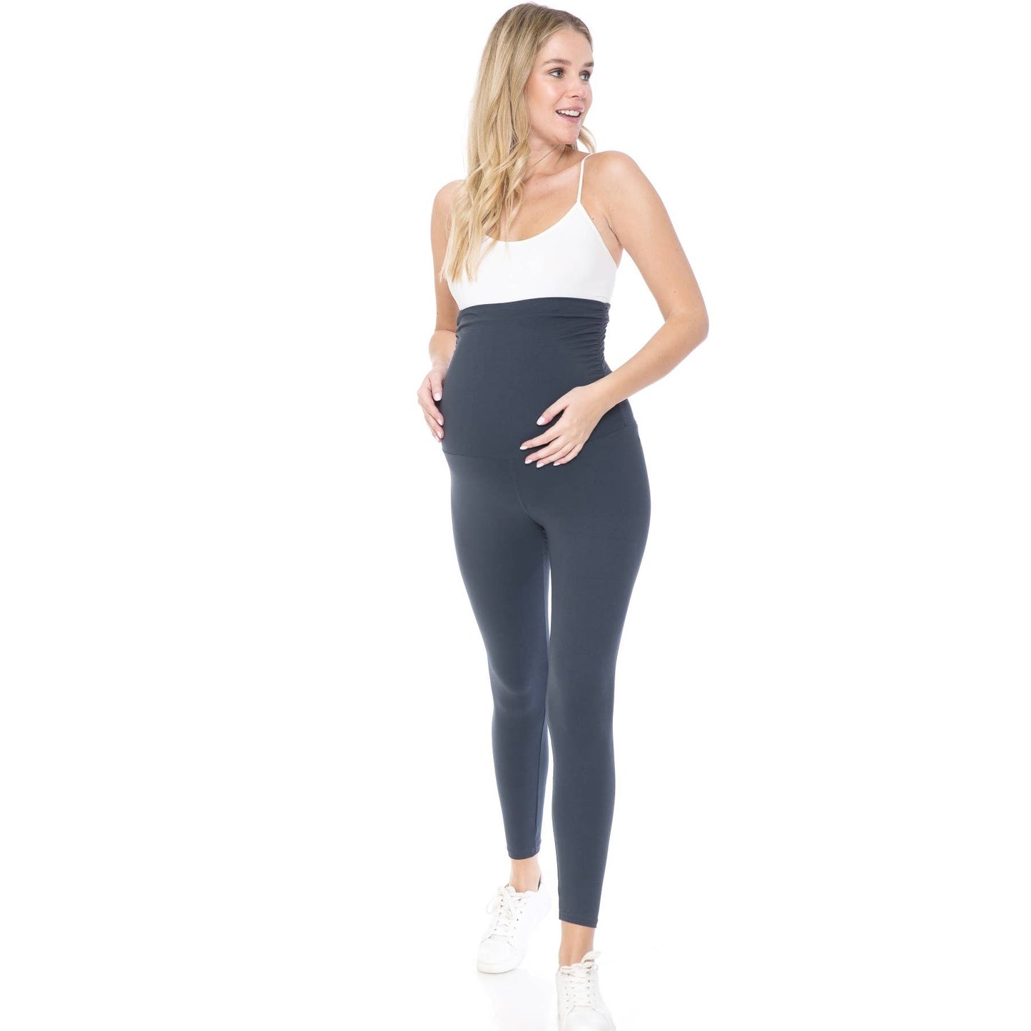 Buttery Soft Full Length Solid Maternity Leggings