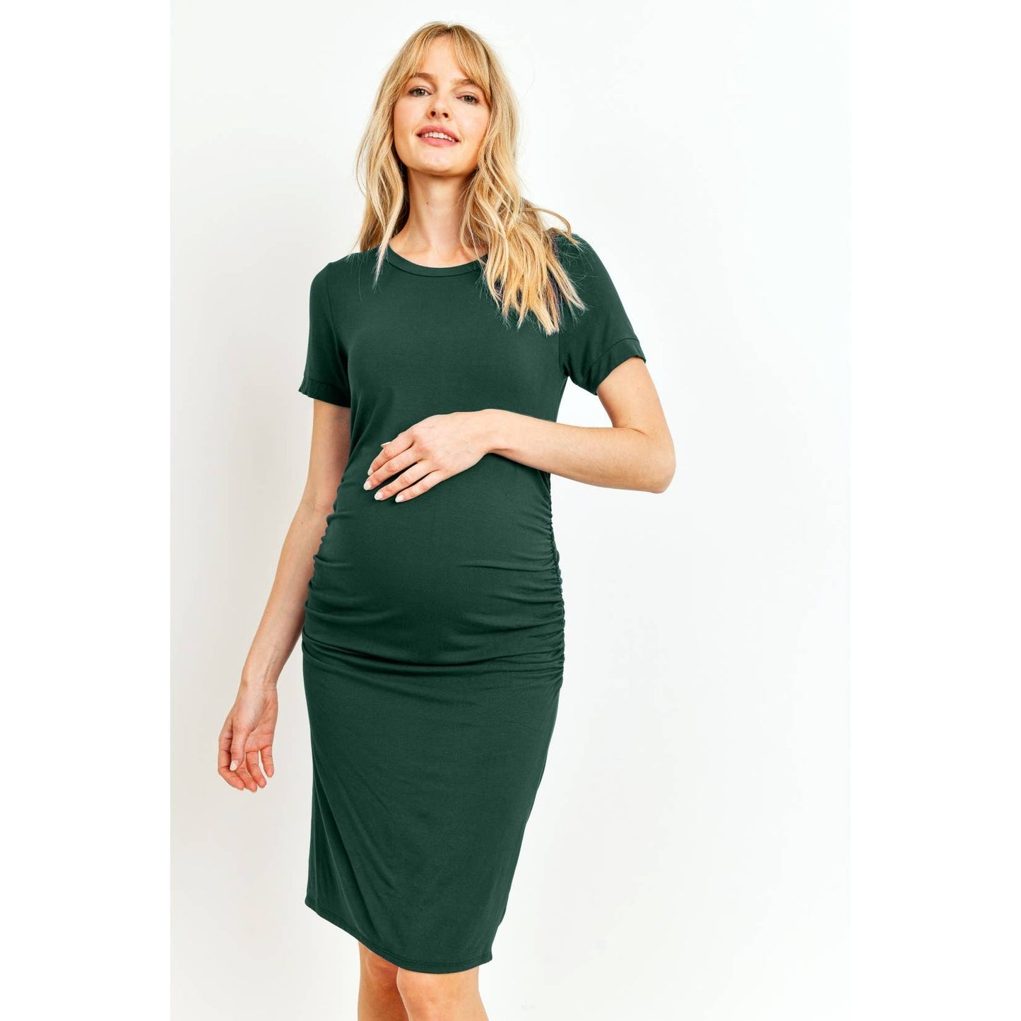 Heavy Modal Basic Mini Maternity Dress