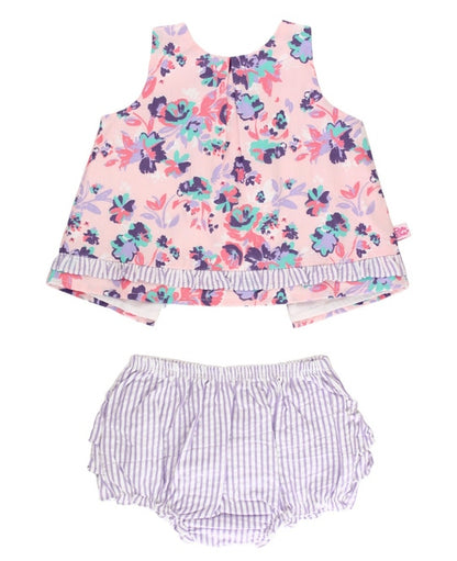 Woven Ruffle Swing Top and Bloomer Set