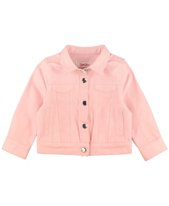 Pink Stretch Denim Jacket