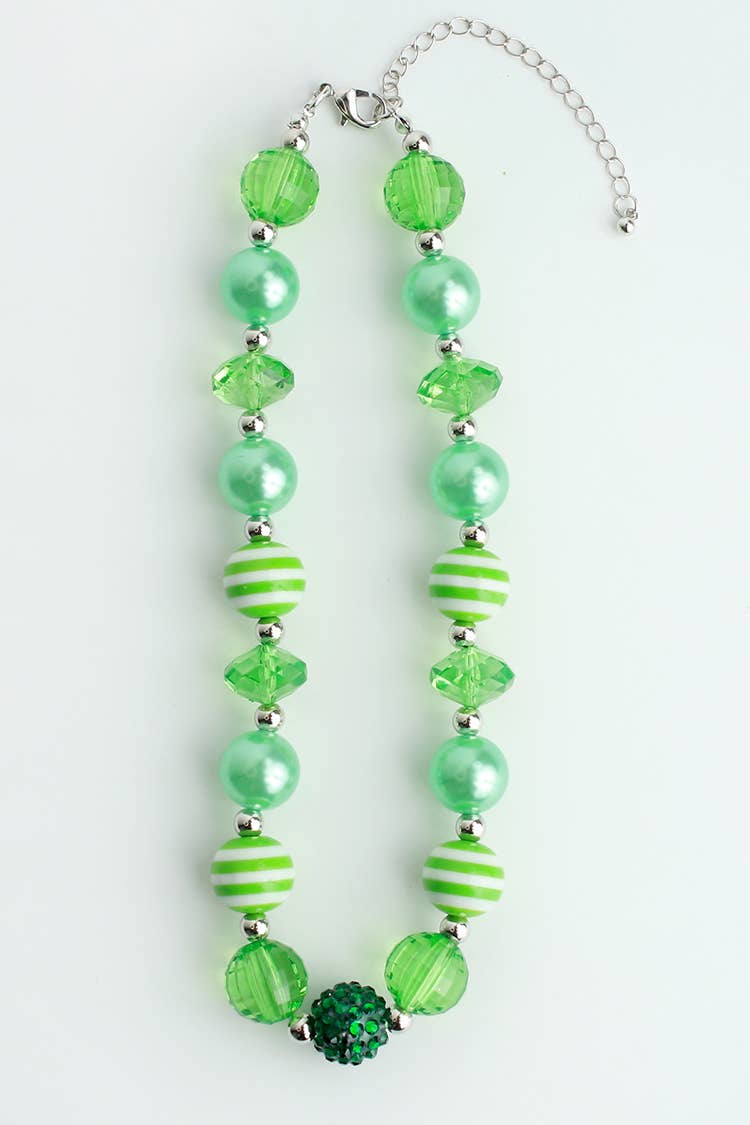 Green beaded necklace