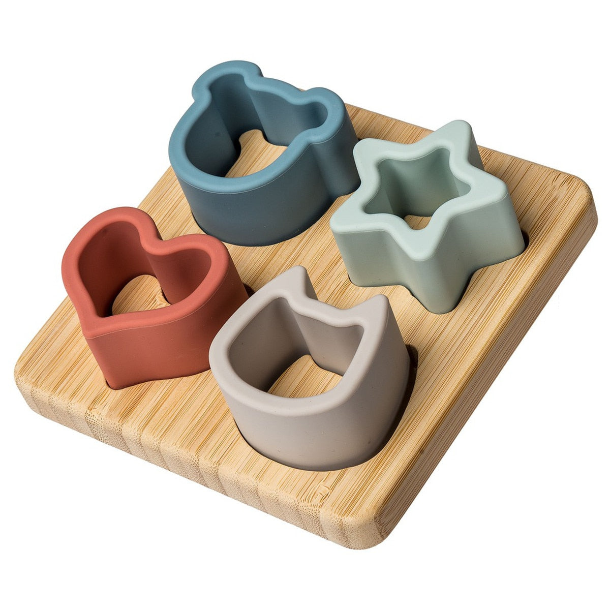 Simply Silicone Bamboo 4 piece Sorter