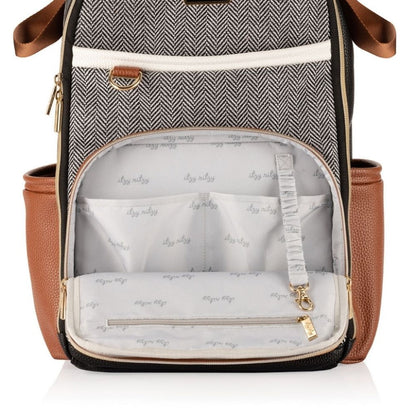 Boss Plus™ Backpack Diaper Bag - Coffee & Cream