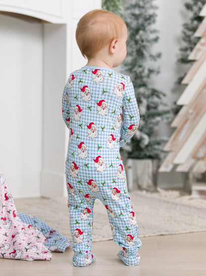 Dear Santa One Piece Footie Pajamas