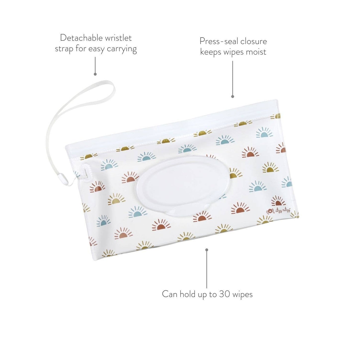 Take & Travel™ Pouch Reusable Wipes Case - Dinosaur