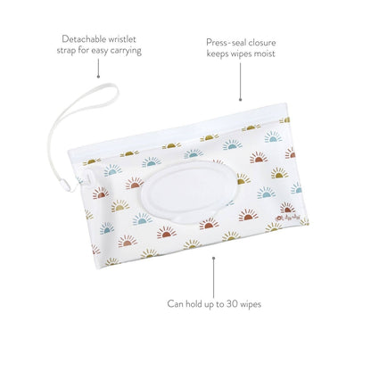 Take & Travel™ Pouch Reusable Wipes Case - Dinosaur