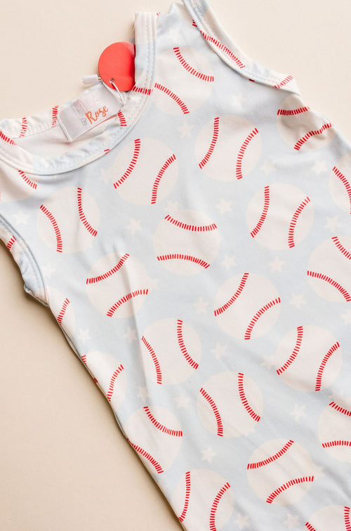 Baseball Shorty One-piece