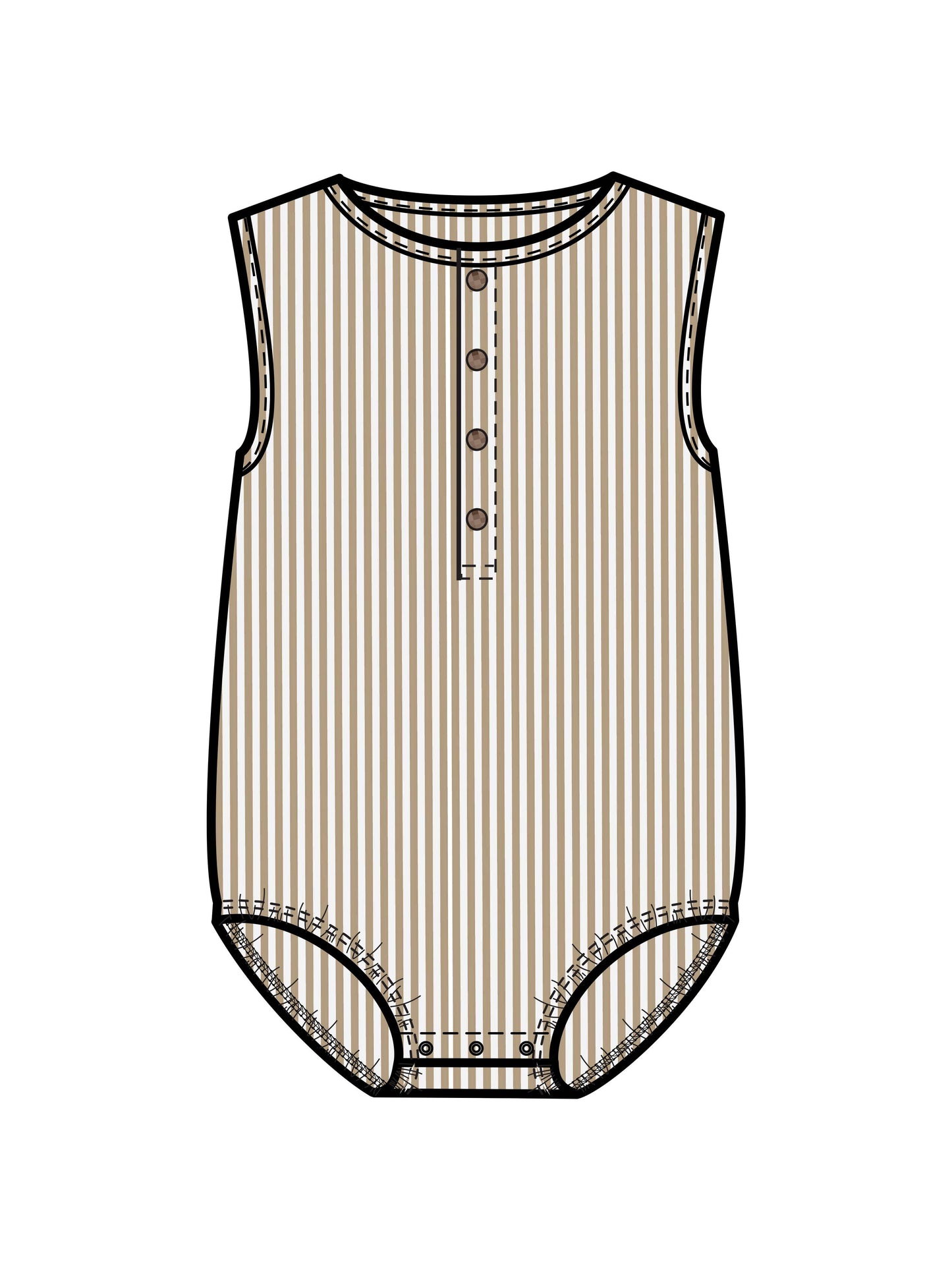 Wren Seersucker Bubble Romper