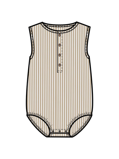 Wren Seersucker Bubble Romper