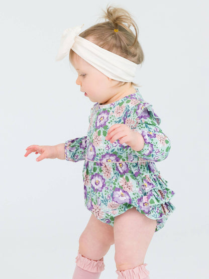 Alpine Floral Long Sleeve Bubble Romper