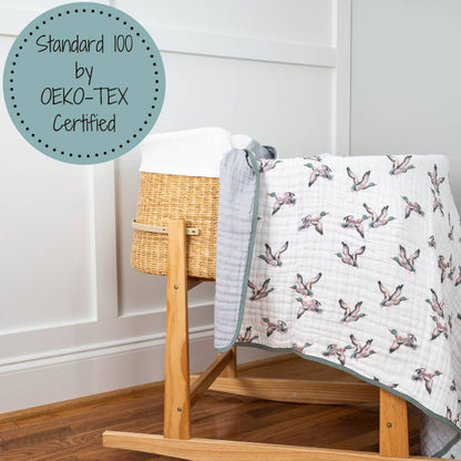 Quackin'up Baby Muslin Quilt