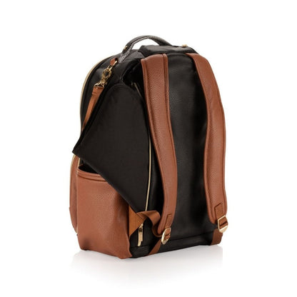 Boss Plus™ Backpack Diaper Bag - Coffee & Cream