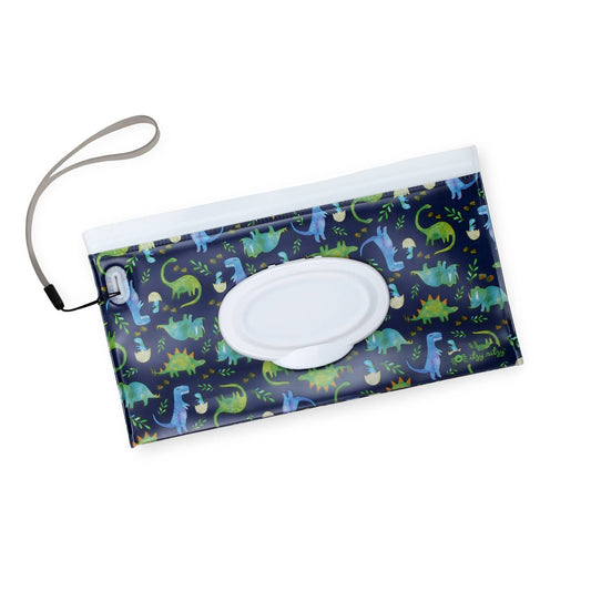 Take & Travel™ Pouch Reusable Wipes Case - Dinosaur