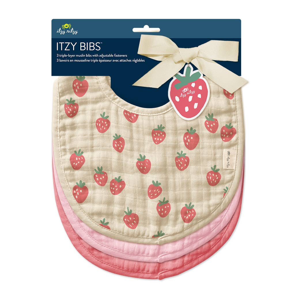 Itzy Bibs™ - Strawberries & Cream