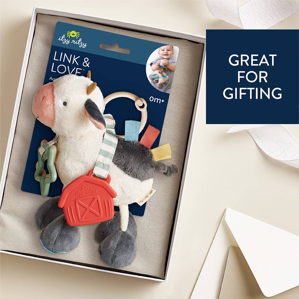 Cow Itzy Friends Link & Love™ Activity Plush