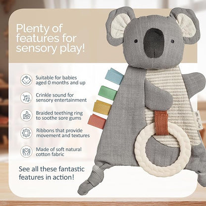 Koala Bitzy Crinkle™ Sensory Toy with Teether