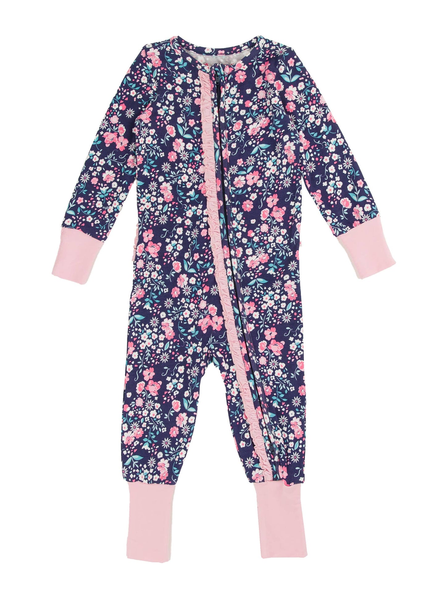 Moonlit Meadow Bamboo Convertible Ruffle Pajama