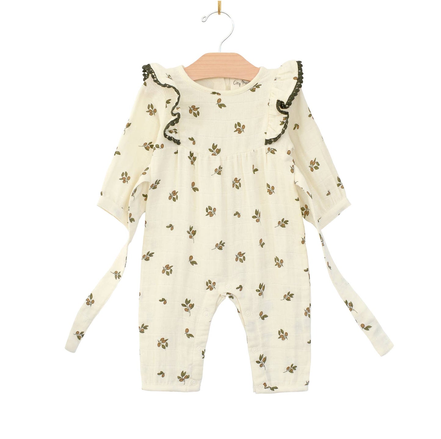 Muslin Flutter Long Romper