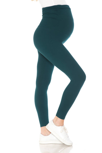 Buttery Soft Full Length Solid Maternity Leggings