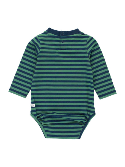 Stripe Crew Neck Pocket Bodysuit