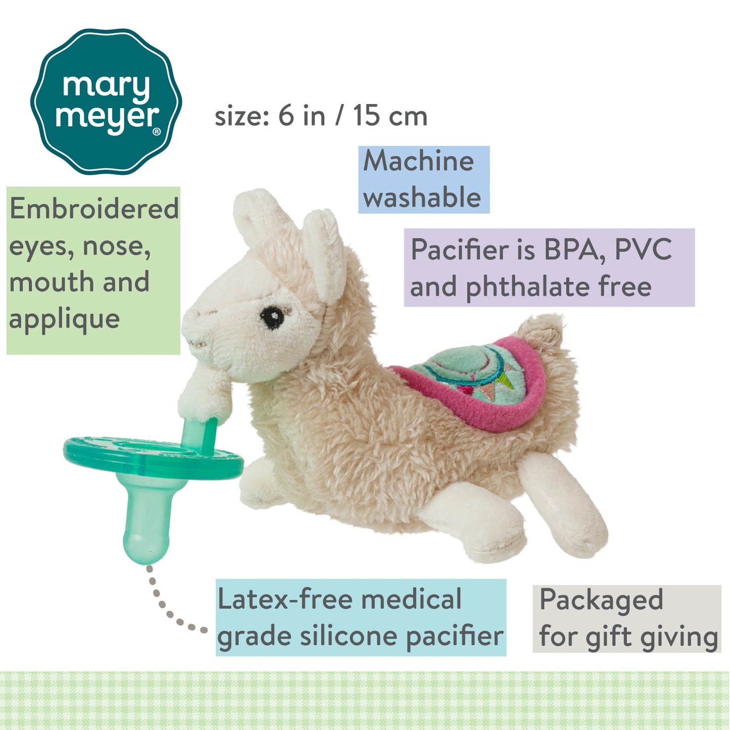 WubbaNub Pacifier Lily Llama