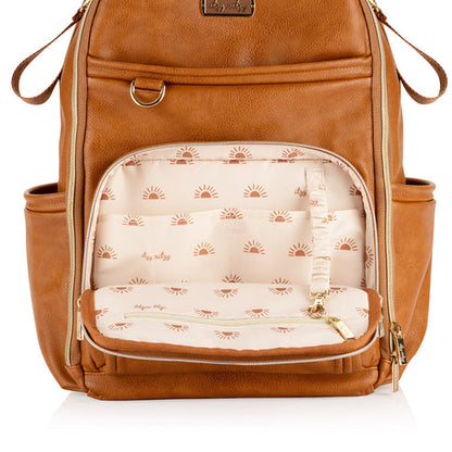 Boss Plus™ Backpack Diaper Bag - Cognac