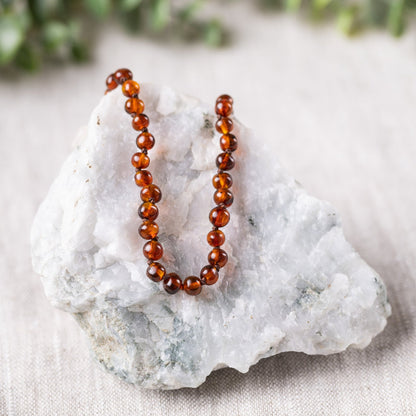 Genuine Gemstone + Baltic Amber Jewelry