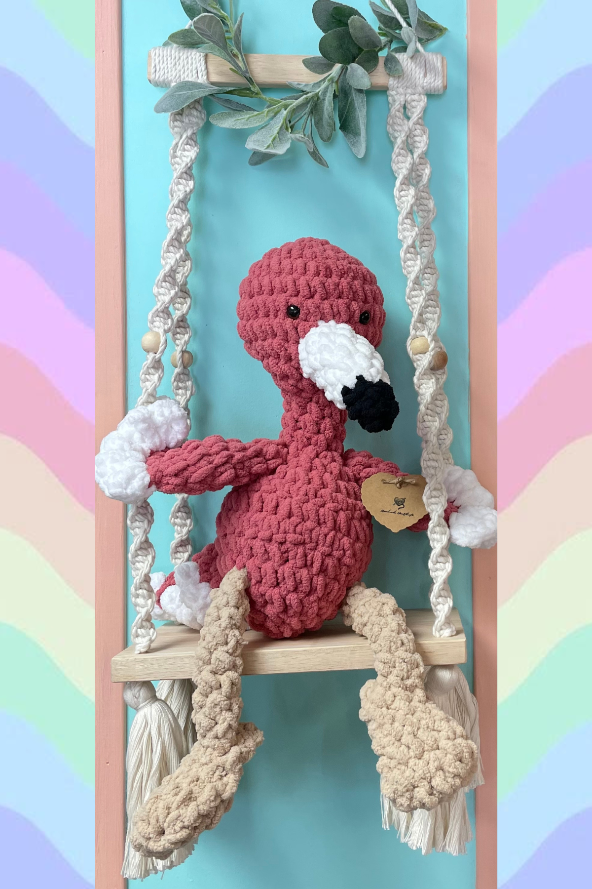 Handmade Heartbeat Flamingo