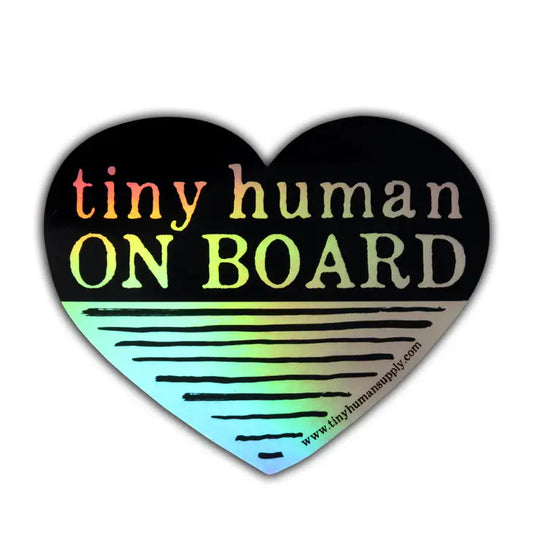 Tiny Human on Board Bumper Sticker