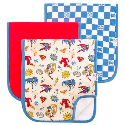 Premium Burp Cloths - Justice League