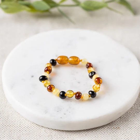 Genuine Gemstone + Baltic Amber Jewelry