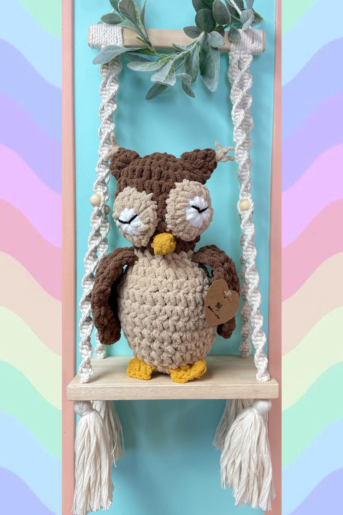 Handmade Heartbeat Owl