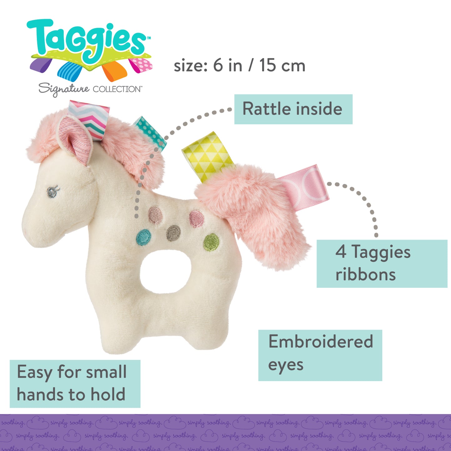 Taggies Rattle Painted Pony