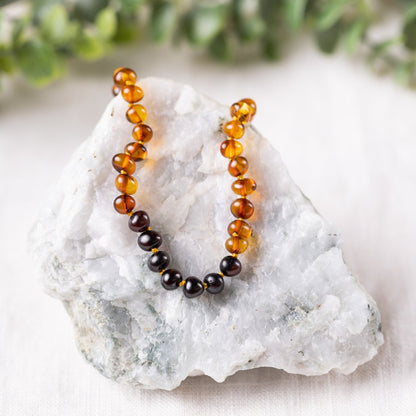 Genuine Gemstone + Baltic Amber Jewelry