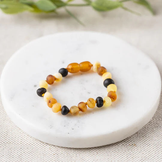 Genuine Gemstone + Baltic Amber Jewelry