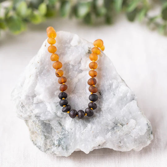 Genuine Gemstone + Baltic Amber Jewelry