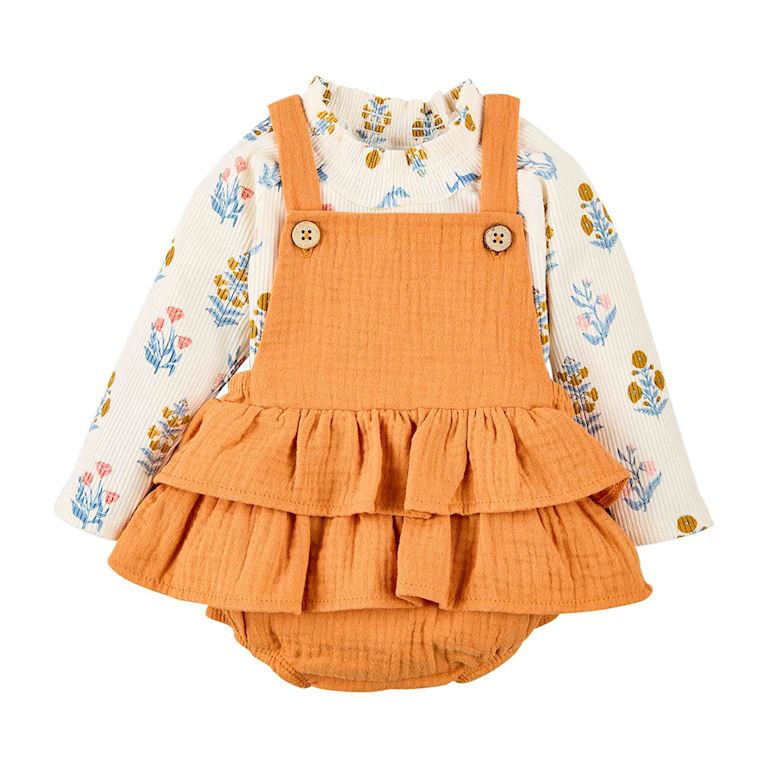 Autumn Marigold Bubble & Shirt Set