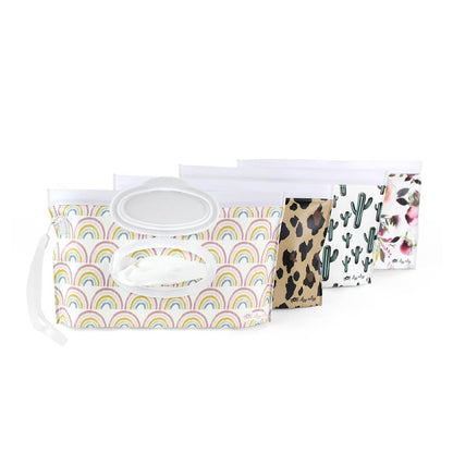 Take & Travel™ Pouch Reusable Wipes Case - Leopard