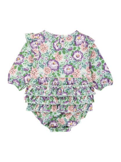 Alpine Floral Long Sleeve Bubble Romper