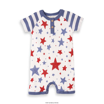 Stars & Stripes 4th of July Shorty Romper