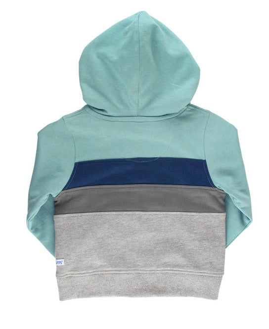 Color Block Zip Hoodie