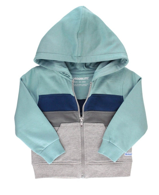 Color Block Zip Hoodie