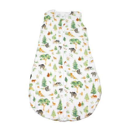 Forest Friends Classic Muslin Bedtime Sleeper - 6-12 Months