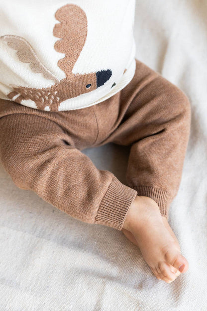 Pocket Sweater Knit Baby Legging Pants (Organic Cotton)