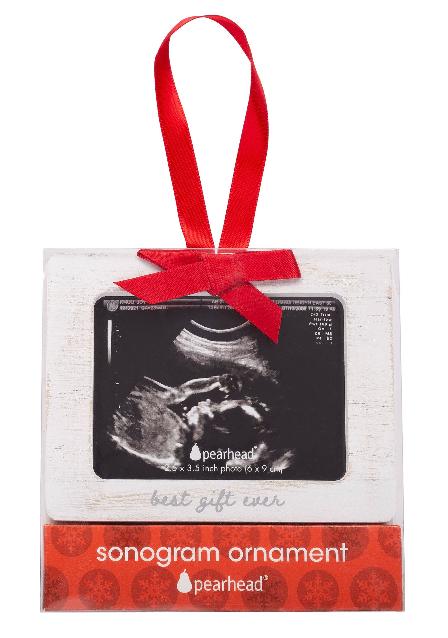 Best Gift Ever Sonogram Christmas Picture Frame Ornament