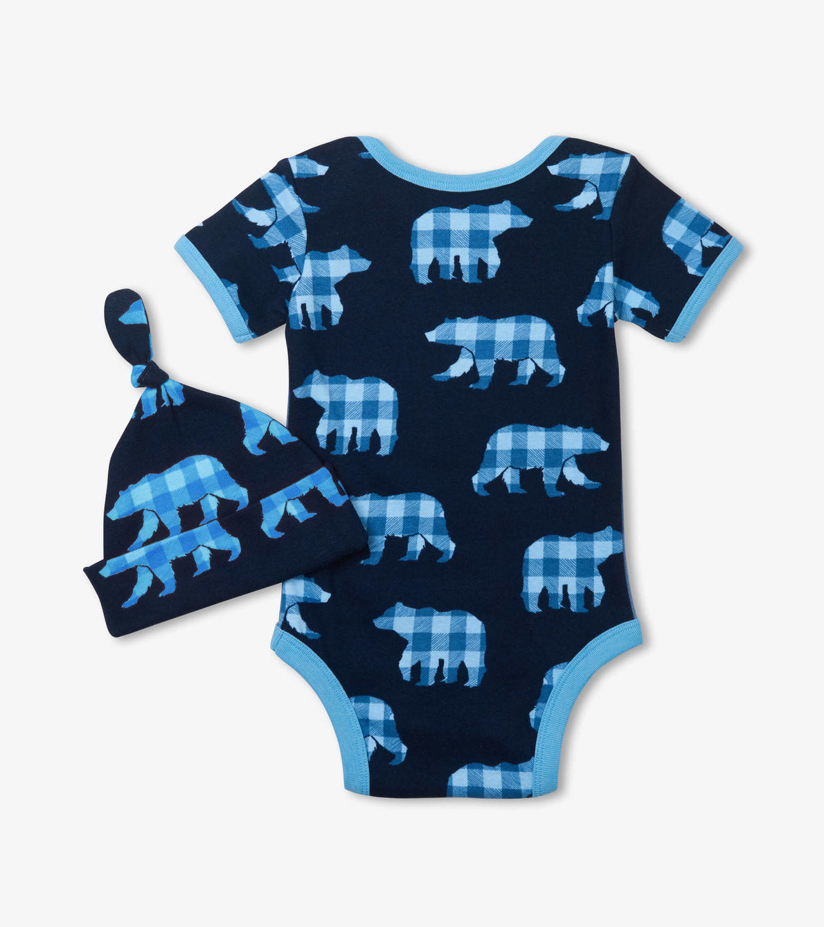 Baby Bear Blue Bodysuit & Hat