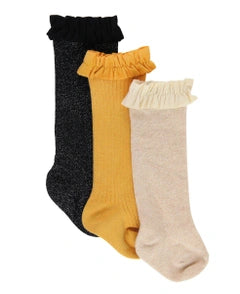 Girls 3-pack Knee High Socks